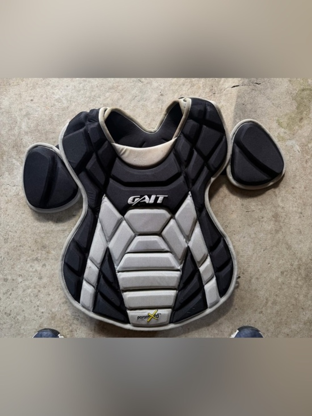 Gait Baseball Chest Protector Large Black and Gray Protective Chest Guard